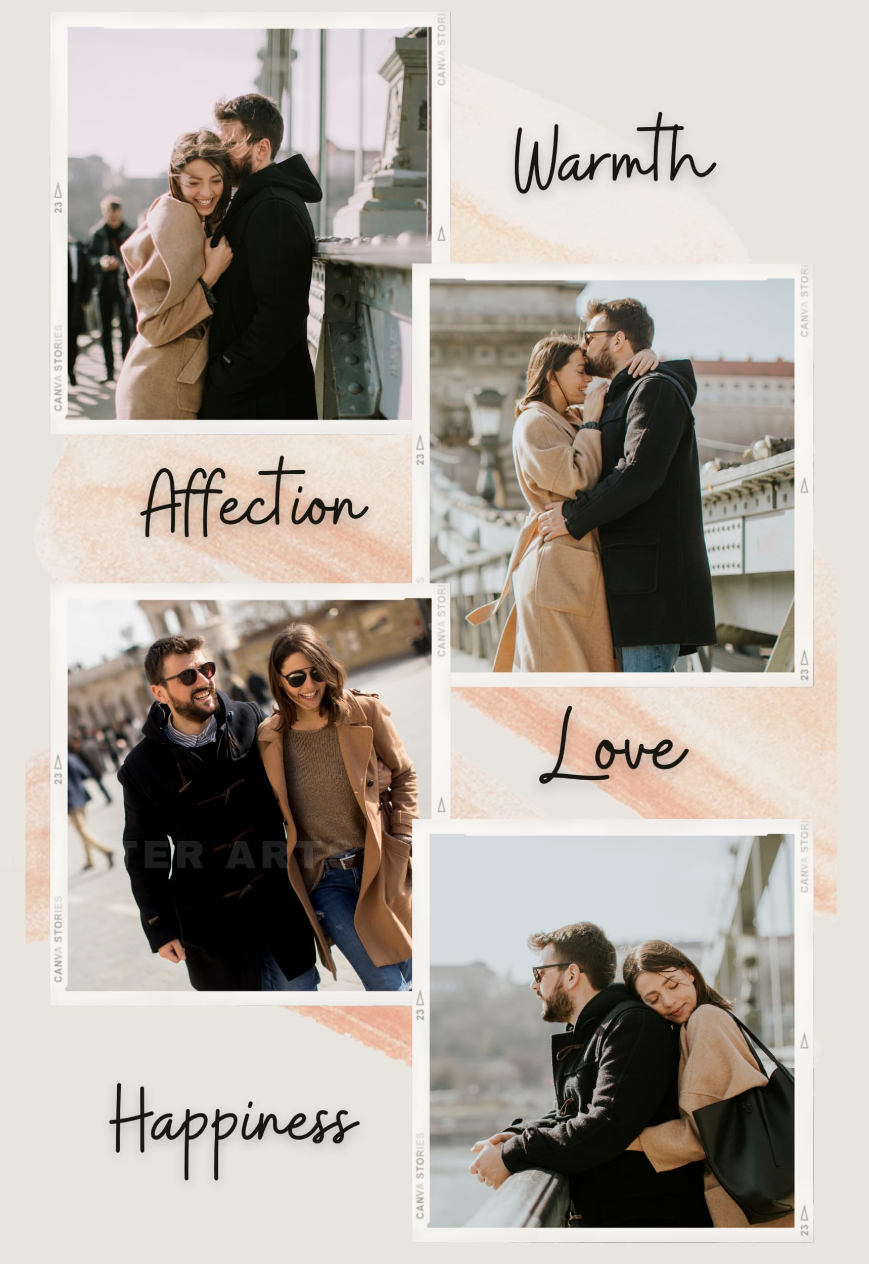 Master Flame Personalised Happy Anniversary Love Photo Collage Frame Poster with Photo Upload, Aesthetic Wall Art for Living Roo